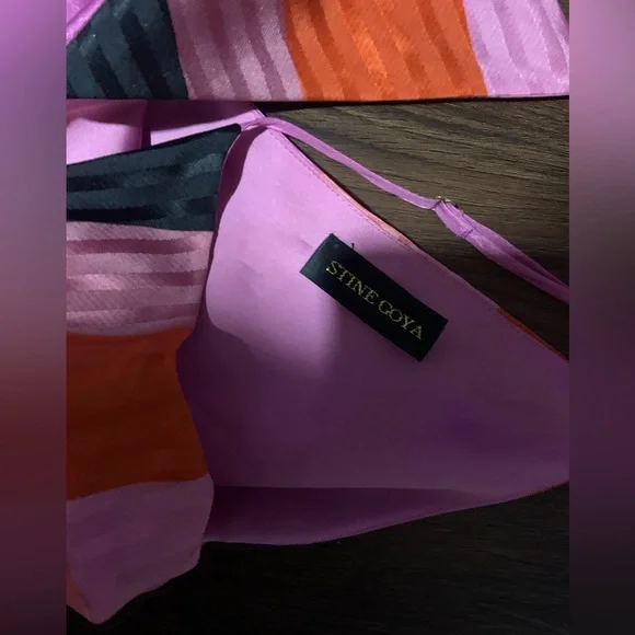 STINE GOYAGIANNA DRESS - PARALLELS revolvecolorful $288 S silk party spring